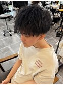 【amule hair】パーマ風ショートマッシュ/束間/2way