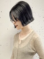 タロ(TALO)&nbsp;【TALO】アゴ上切りっぱなしボブ×自毛風グレージュ