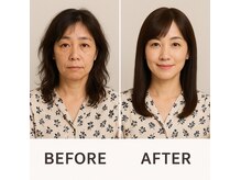 ベルシェリ(BellCherie)の雰囲気（髪を整えることでこれだけの変化があります！）