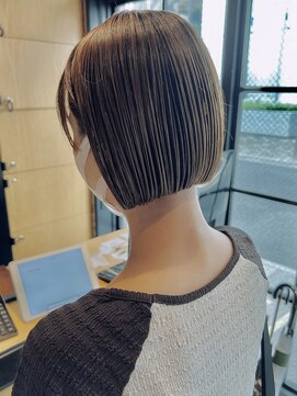 オーガニック アトリエ 大宮(organic+atelier) ◎冬の小顔ボブ×透明感グレージュ◎30代40代美人ヘア