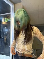 アルカナ 明治神宮前原宿(ARCANA)&nbsp;ルーツカラー/ターコイズグリーン/デザインカラー/ハイトーン