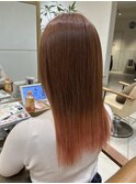 ベージュ×ピンクベージュ