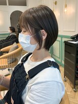 ロンドイディールバンダイ 新潟万代(Lond ideal)&nbsp;モカブラウン丸みショートボブ