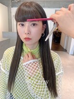 ミミ ブランシェ(Mimi Branche)&nbsp;ミディアムロングレイヤーミディアムレイヤー顔周りレイヤー韓国