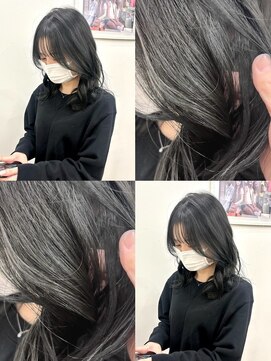 ロックス バイ マグ 松本(rocks BY MAG) 10代20代ブルベイルミナケアカラーブリーチ無しブルーブラック