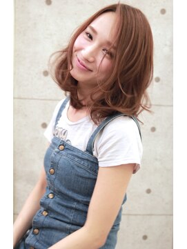 ガレリアエレガンテ 稲沢店(GALLARIA Elegante) ガレリアエレガンテ稲沢☆グレージュルーズウェーブロブby西脇