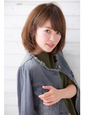 バレイヤージュデジタルパーマショート×ノーブルクラシカルロブ