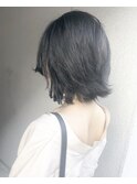 【Marl】ブラックグレージュカラーの無造作ボブ♪