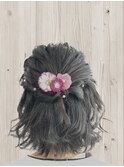 短くてもできる！ハーフアップ♪結婚式 二次会 お呼ばれヘア水戸
