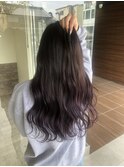 バイオレットグラデーションカラー20代