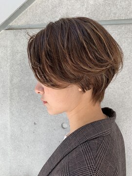 シー バイ ロンド 新宿(Sea by Lond) 【佐藤健太郎】ハイライトカラーくびれ小顔ハンサムショートボブ