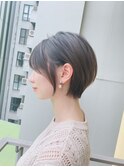【津賀　涼】大人美人ショートイメチェン白髪ぼかしモード