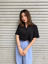 リアイス(Re:ICE) ミニウルフ/くすみブルー/流れるレイヤー/インナーハイライト