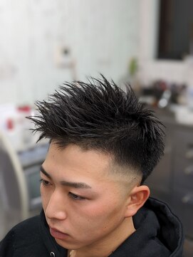 オオイシ(Ohishi) メンズアップバンクショートフェードカット