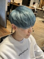 エイトメン 池袋店(EIGHT MEN)&nbsp;【EIGHTMEN池袋店】メンズハイトーンライトブルーマッシュ