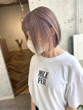 ラニヘアサロン(lani hair salon) 【天神/大名】ミルクティー【ハイトーン】