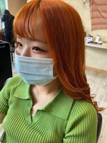 バルス(BLS) 夏は目立ってなんぼ明るいオレンジ【髪質改善/デザインカラー】