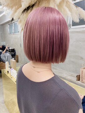 スー 渋谷(suu) ハイトーンカシスピンクケアブリーチダブルカラー