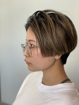 メル(Mel) ☆Mel☆前下がり☆ショート☆マッシュ☆ベージュ☆刈り上げ☆