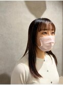 シースルーでより可愛いスタイル/カット/ストレート/ロング