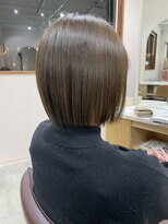 キュオンシア(CUEON. ciea)&nbsp;オリーブベージュ×ボブ×ナチュラル