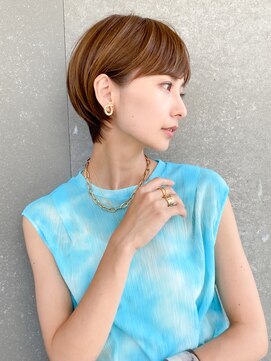 ロンド レグリーズ 立川(Lond leglise) ショート×顔周り×前髪×シルキーベージュ×グレージュカラー