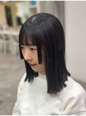 切りっぱなしボブ