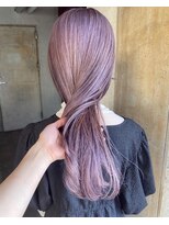 ガーデンヨコハマ(GARDEN YOKOHAMA) ハイトーン ホワイトラベンダー ブリーチ ロング ピンク