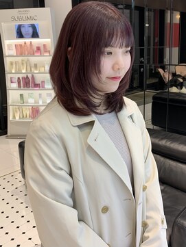 キーン 吉祥寺店(keen) 《keen×MURAKAMI》カシスピンク×レイヤーカット