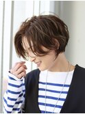 前下がりショート×ハイライト