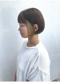 ミニボブでインナーカラー！