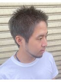 シルバーカラースパイキーショート