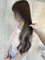 ガビーヘアルーブ(gabi hair LOOB)&nbsp;20代/30代/ロング×ミルクティーベージュ