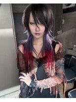 アリー(ally) シャギーウルフカットロングウルフ中性ウルフレイヤーカット