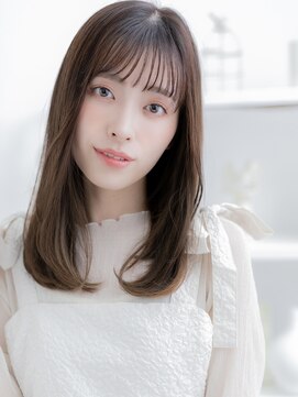 カバーヘア 上尾西口店(COVER HAIR) 暗髪ココアベージュ小顔サラ艶ロングレイヤーh3上尾20代30代40代