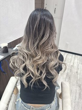 ベルヘアーデザイン 堺東(Belle hair Design) バレイヤージュ/外国人風/レイヤーカット/ケアブリーチ/堺東