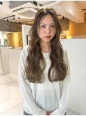 透明感髪質改善ベージュダブルカラーミルクティーグレージュ