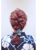 浴衣　ヘアセット