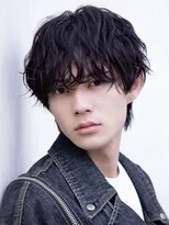 ルーシー 渋谷(LUCEY)&nbsp;センターパートフェザーパーマシャドウパーマメンズパーマ