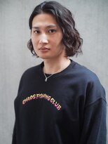 レジュアル(RESSUAL) ブルーブラックフェザーパーマサーフカール