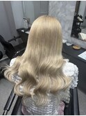 【KIRIKA/横澤】最高峰エクステ/ペールカラー/ホワイトベージュ