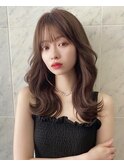くびれミディアム/韓国/小顔/シースルー