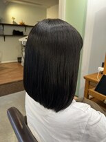 アンクル(ancre)&nbsp;艶髪ストレート×ボブ×ブルーブラック×ダメージ抑制ケア