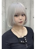 ★透明感ホワイトボブ錦糸町◎20代30代顔周り小顔レイヤー錦糸町