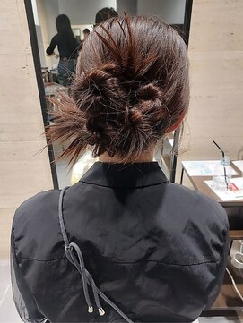 カチモリヘア*ヘアアレンジ*ヘアセット*結婚式*お呼ばれヘア