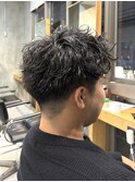 調布スパイキーショートツイストスパイラルパーマツイスパ強め