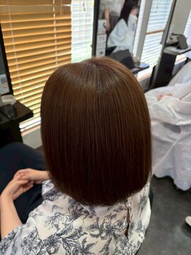 エクファ ヘア シェリル 草津 南草津店(ex-fa hair cherir) 着物ヘア/ダークアッシュ/ミディアムレイヤーカット/南草津