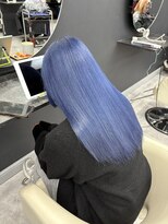 ホワイト 梅田(white) 【透け感抜群】サファイアブルーカラー>