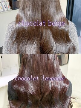 アイヴィ 表参道(IVY) ショコラベージュ×ショコララベンダー　透明感カラー　レイヤー