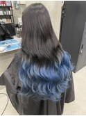 【手島カミラ】ブルー×グラデーション